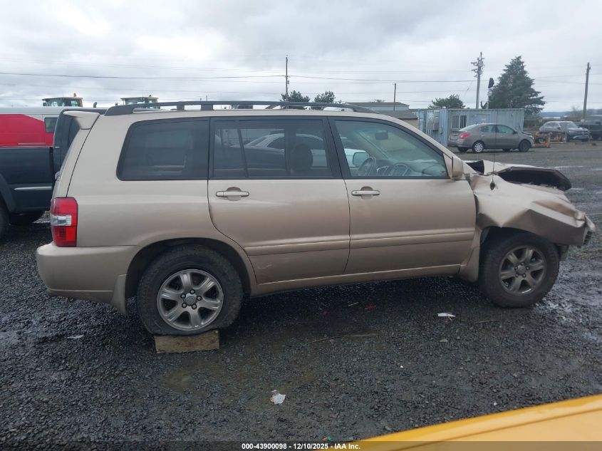 2005 Toyota Highlander VIN: JTEHD21A650037308 Lot: 43900098