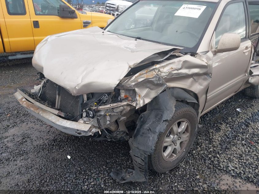 2005 Toyota Highlander VIN: JTEHD21A650037308 Lot: 43900098