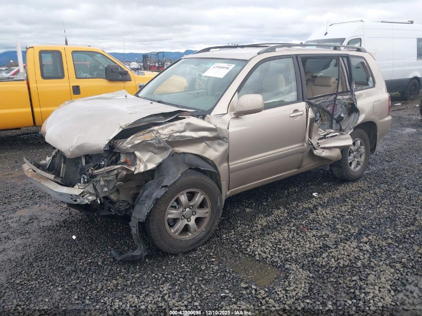 2005 Toyota Highlander VIN: JTEHD21A650037308 Lot: 43900098