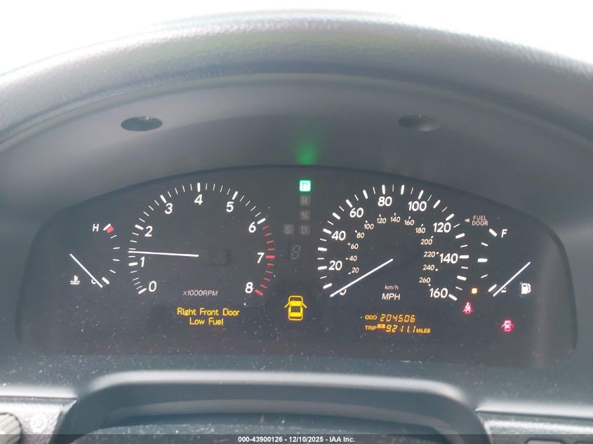 2004 Lexus Ls 430 VIN: JTHBN36F740170478 Lot: 43900126