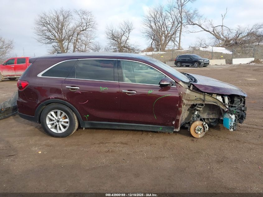 2019 Kia Sorento 2.4L Lx VIN: 5XYPG4A30KG509304 Lot: 43900169