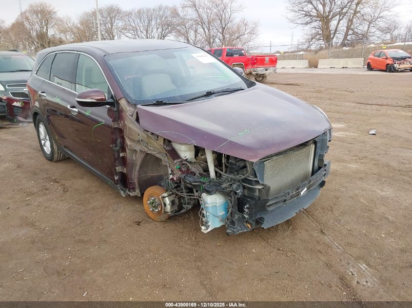 2019 Kia Sorento 2.4L Lx VIN: 5XYPG4A30KG509304 Lot: 43900169