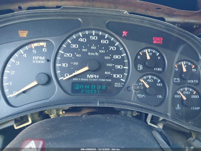 2002 Chevrolet Silverado 2500Hd Ls VIN: 1GCHC29GX2E107276 Lot: 43900236