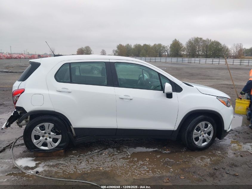 2017 Chevrolet Trax Ls VIN: 3GNCJKSB7HL159592 Lot: 43900248