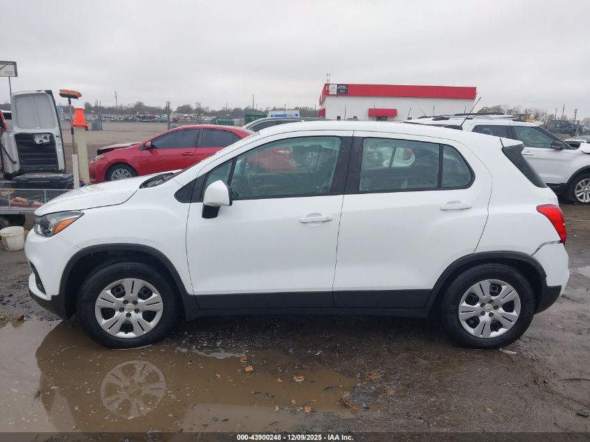 2017 Chevrolet Trax Ls VIN: 3GNCJKSB7HL159592 Lot: 43900248
