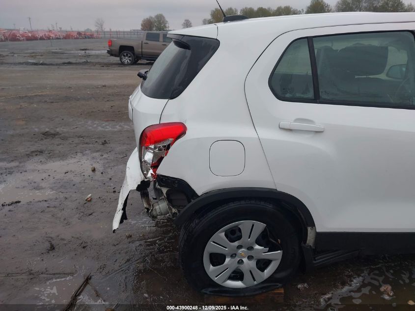 2017 Chevrolet Trax Ls VIN: 3GNCJKSB7HL159592 Lot: 43900248