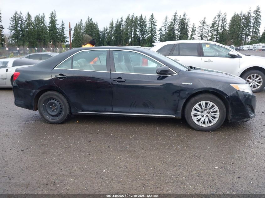 2013 Toyota Camry Hybrid Le VIN: 4T1BD1FK3DU085406 Lot: 43900277