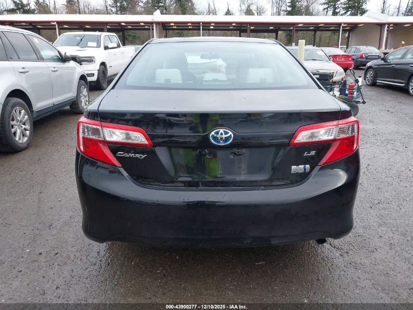2013 Toyota Camry Hybrid Le VIN: 4T1BD1FK3DU085406 Lot: 43900277
