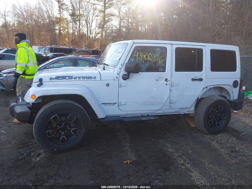 2017 Jeep Wrangler Unlimited Smoky Mountain 4X4 VIN: 1C4BJWEG0HL708970 Lot: 43900376