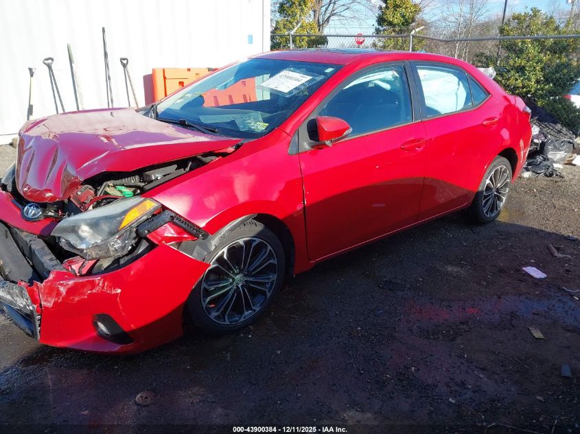 2015 Toyota Corolla S Plus VIN: 2T1BURHE2FC266782 Lot: 43900384