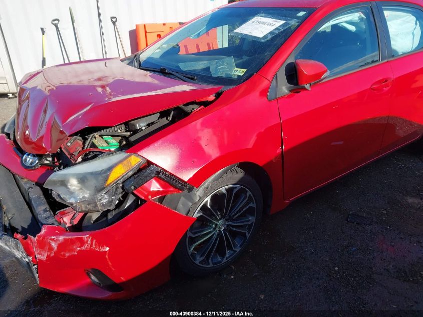 2015 Toyota Corolla S Plus VIN: 2T1BURHE2FC266782 Lot: 43900384