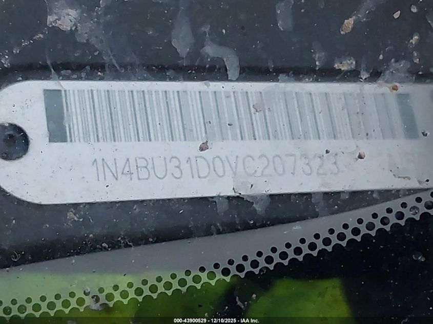 1997 Nissan Altima Gle/Gxe/Se/Xe VIN: 1N4BU31D0VC207323 Lot: 43900529