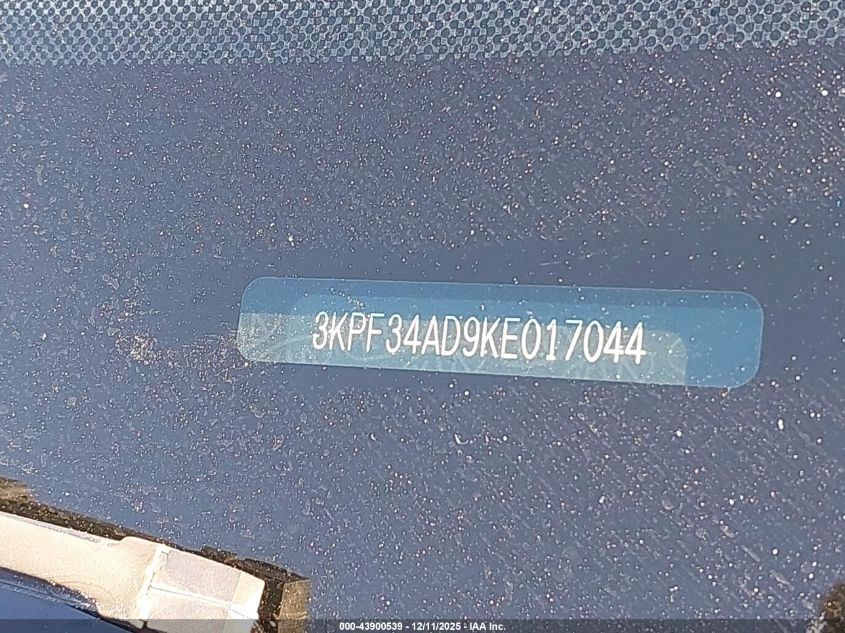 2019 Kia Forte S VIN: 3KPF34AD9KE017044 Lot: 43900539