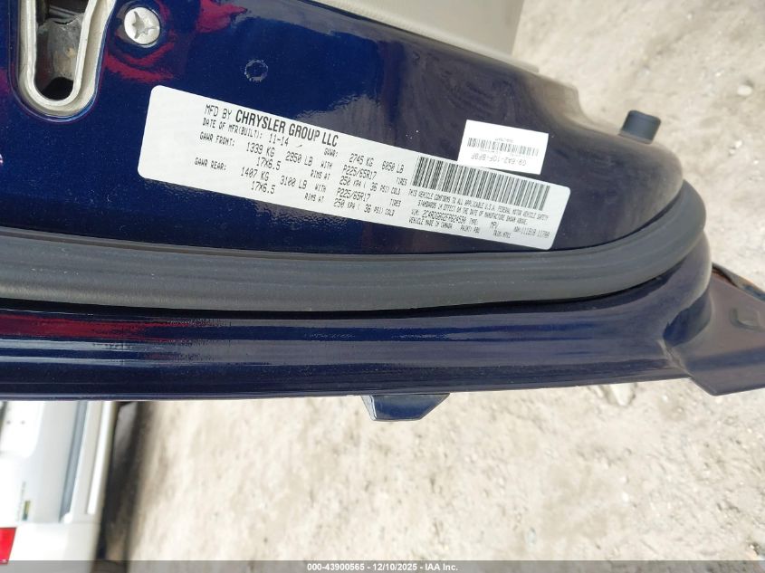 2015 Dodge Grand Caravan Se VIN: 2C4RDGBG2FR624590 Lot: 43900565