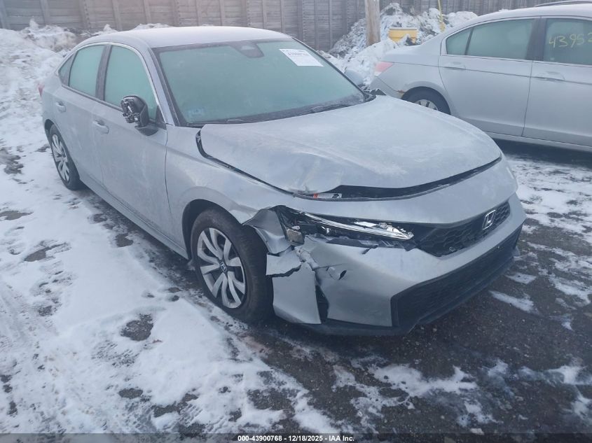 2026 Honda Civic Lx VIN: 2HGFE2F24TH531266 Lot: 43900768