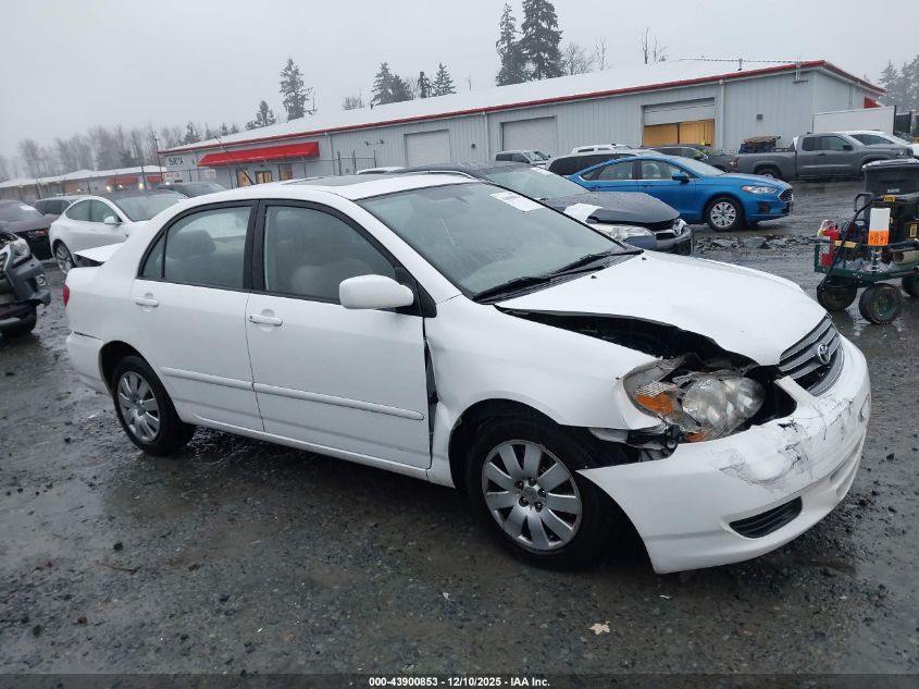 2004 Toyota Corolla Le VIN: 1NXBR38E24Z237048 Lot: 43900853