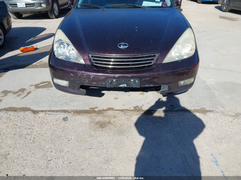 2003 Lexus Es 300 VIN: JTHBF30G130119877 Lot: 43900983