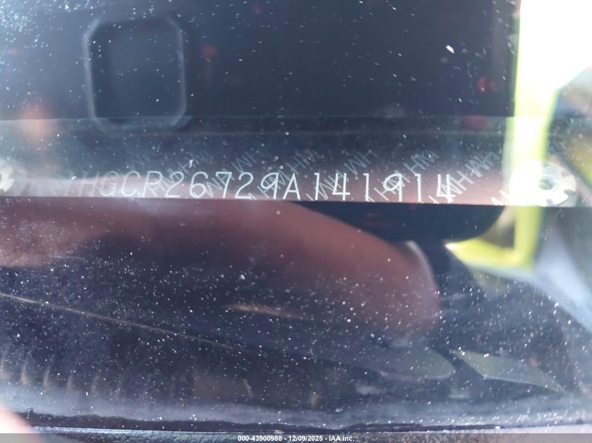 2009 Honda Accord 2.4 Ex VIN: 1HGCP26729A141914 Lot: 43900988