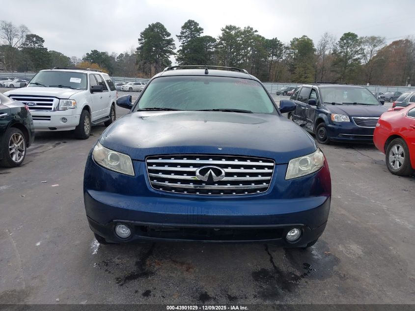 2005 Infiniti Fx35 VIN: JNRAS08W65X206459 Lot: 43901029