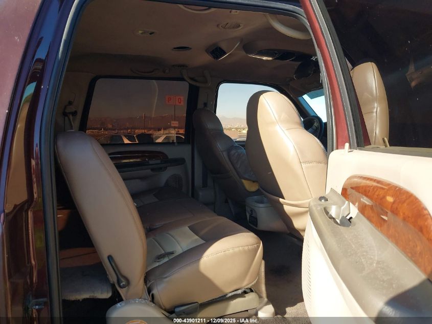 2001 Ford Excursion Limited VIN: 1FMNU42S91EA38911 Lot: 43901211