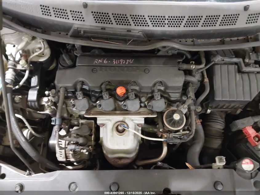 2008 Honda Civic Lx VIN: 2HGFA16578H300465 Lot: 43901265