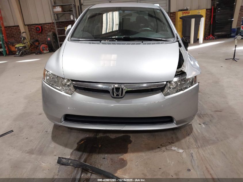 2008 Honda Civic Lx VIN: 2HGFA16578H300465 Lot: 43901265