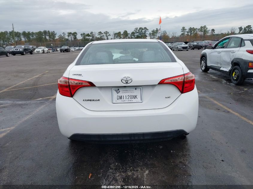 2017 Toyota Corolla Le VIN: 2T1BURHEXHC899890 Lot: 43901295