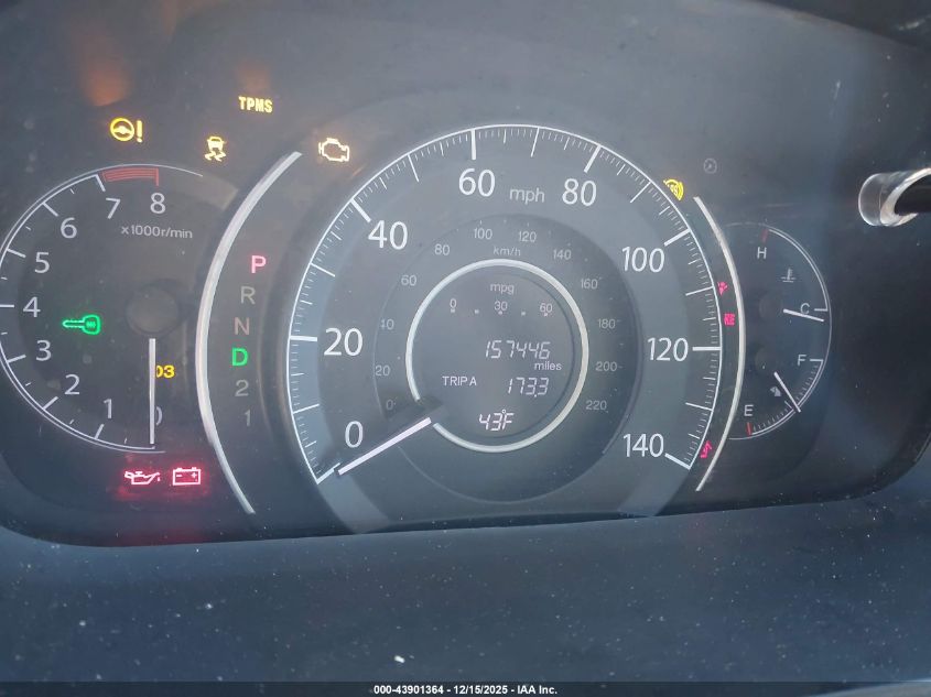 2012 Honda Cr-V Lx VIN: 5J6RM3H38CL020747 Lot: 43901364