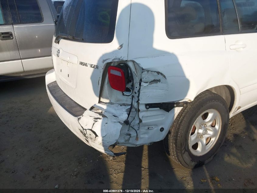 2006 Toyota Highlander VIN: JTEDD21A060142264 Lot: 43901376