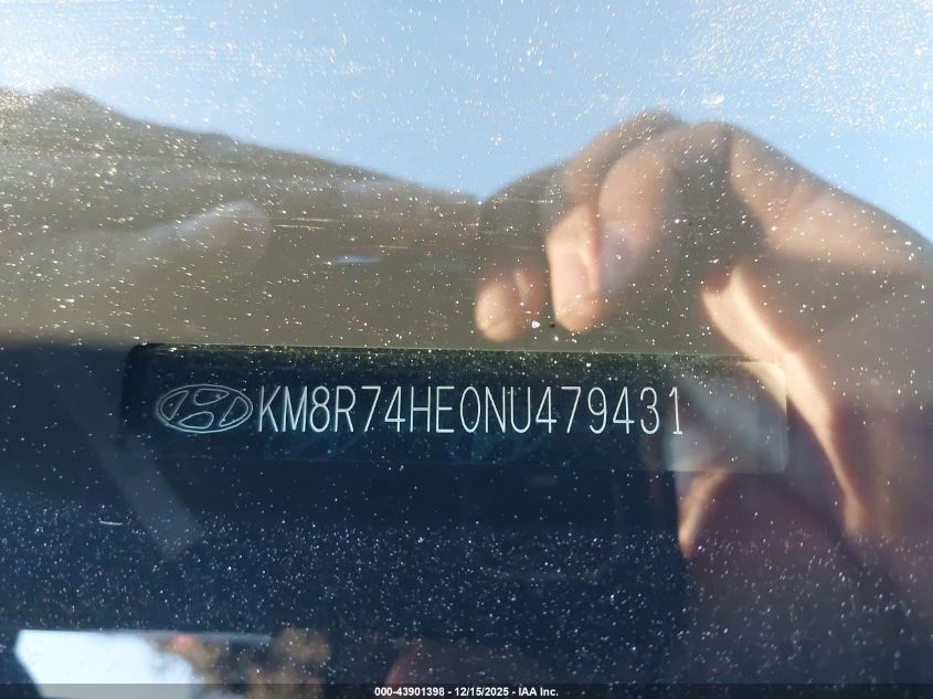 2022 Hyundai Palisade Calligraphy VIN: KM8R74HE0NU479431 Lot: 43901398