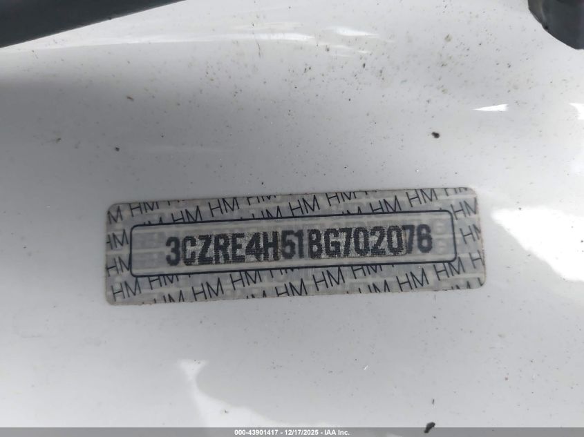 2011 Honda Cr-V Ex VIN: 3CZRE4H51BG702076 Lot: 43901417