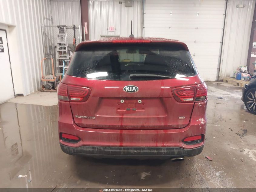 2019 Kia Sorento 2.4L Lx VIN: 5XYPGDA32KG552722 Lot: 43901452