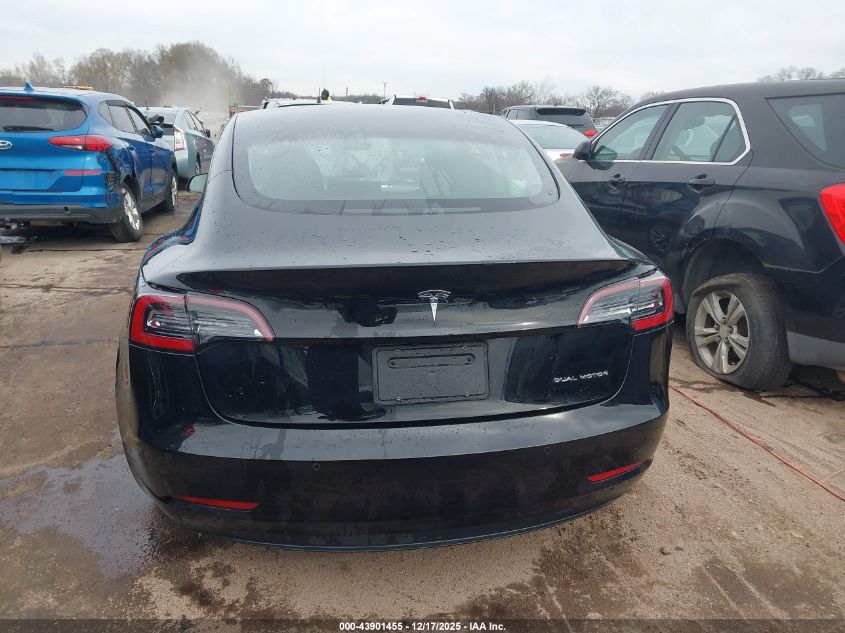 2021 Tesla Model 3 Long Range Dual Motor All-Wheel Drive VIN: 5YJ3E1EB9MF974985 Lot: 43901455