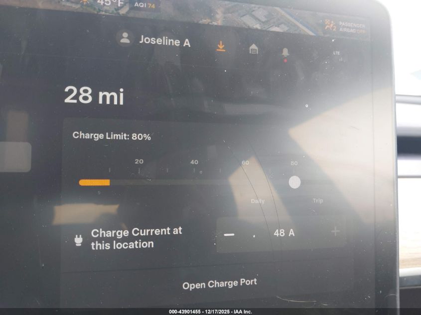 2021 Tesla Model 3 Long Range Dual Motor All-Wheel Drive VIN: 5YJ3E1EB9MF974985 Lot: 43901455