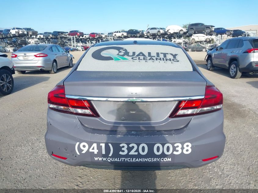 2015 Honda Civic Ex-L VIN: 19XFB2F90FE035725 Lot: 43901641