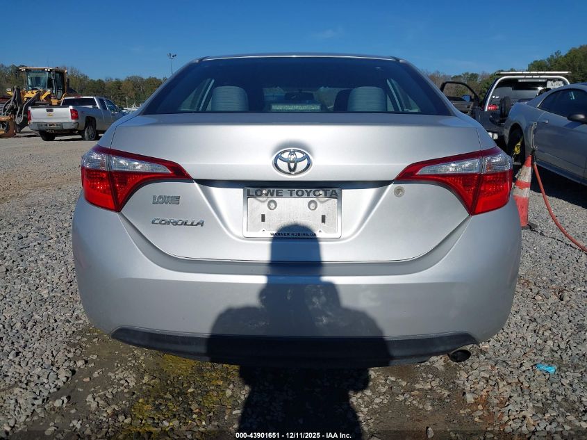 2016 Toyota Corolla L VIN: 5YFBURHE1GP539115 Lot: 43901651