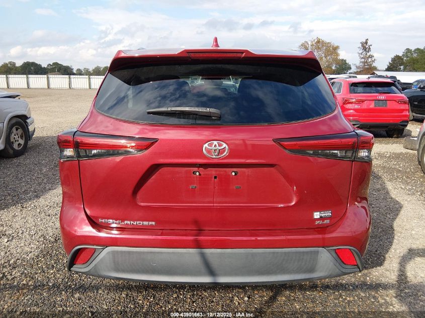 2022 Toyota Highlander Xle VIN: 5TDGZRAH7NS119231 Lot: 43901663