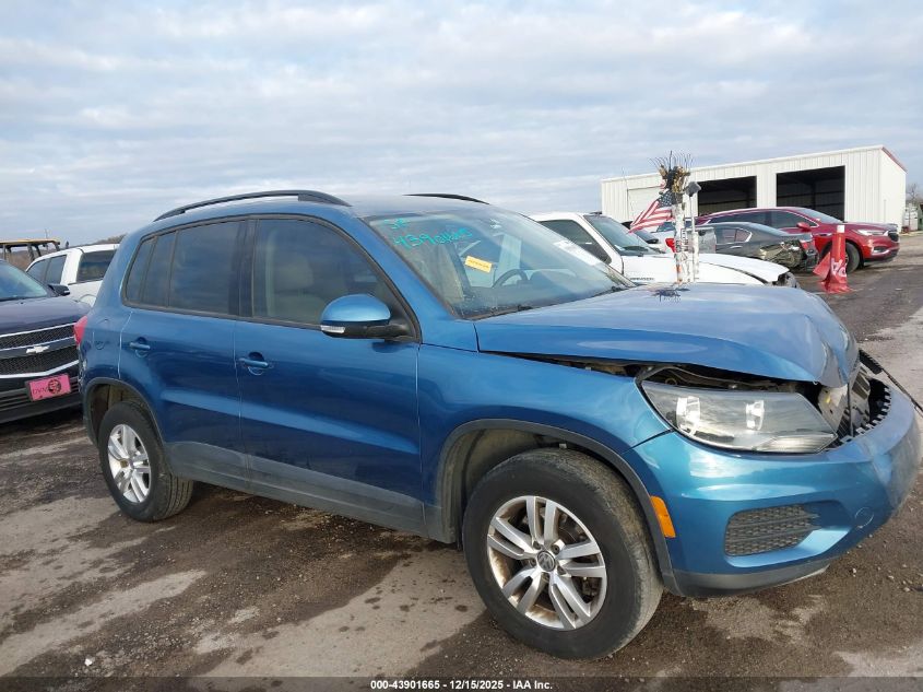 2017 Volkswagen Tiguan 2.0T S VIN: WVGAV7AXXHK004093 Lot: 43901665