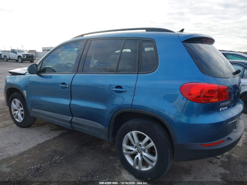 2017 Volkswagen Tiguan 2.0T S VIN: WVGAV7AXXHK004093 Lot: 43901665