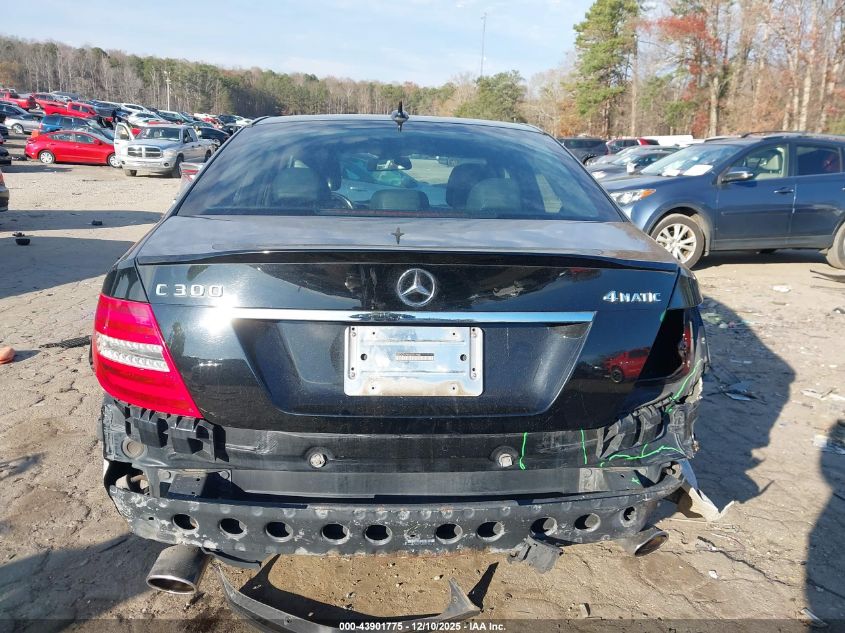 2014 Mercedes-Benz C 300 Sport 4Matic VIN: WDDGF8AB5ER324081 Lot: 43901775