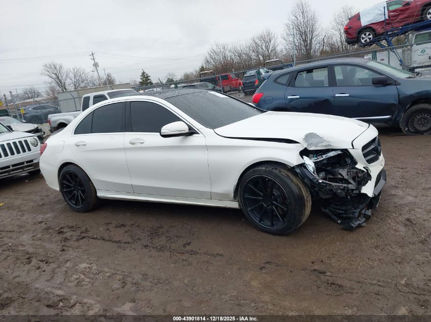 2015 Mercedes-Benz C 300 Sport 4Matic VIN: 55SWF4KB5FU006576 Lot: 43901814