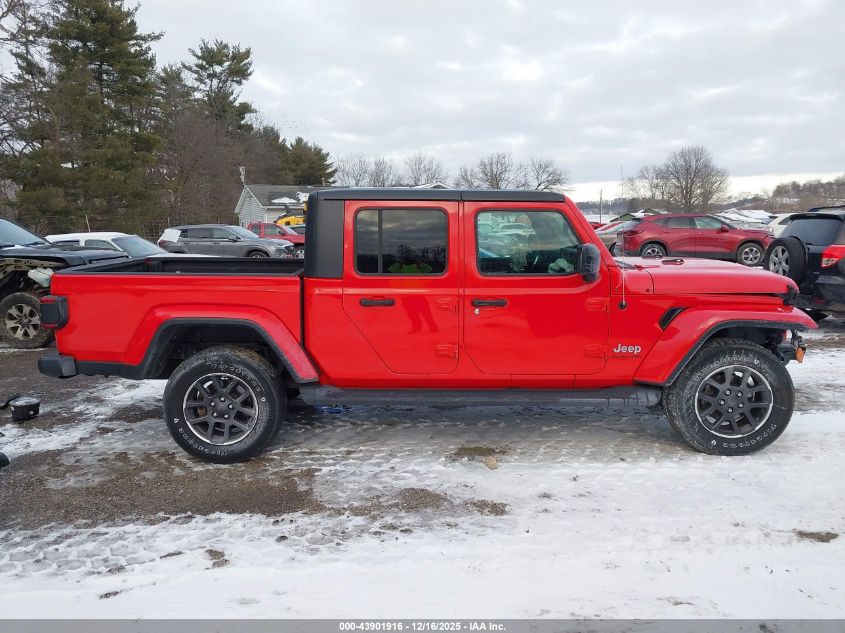 2020 Jeep Gladiator Overland 4X4 VIN: 1C6HJTFG1LL107171 Lot: 43901916