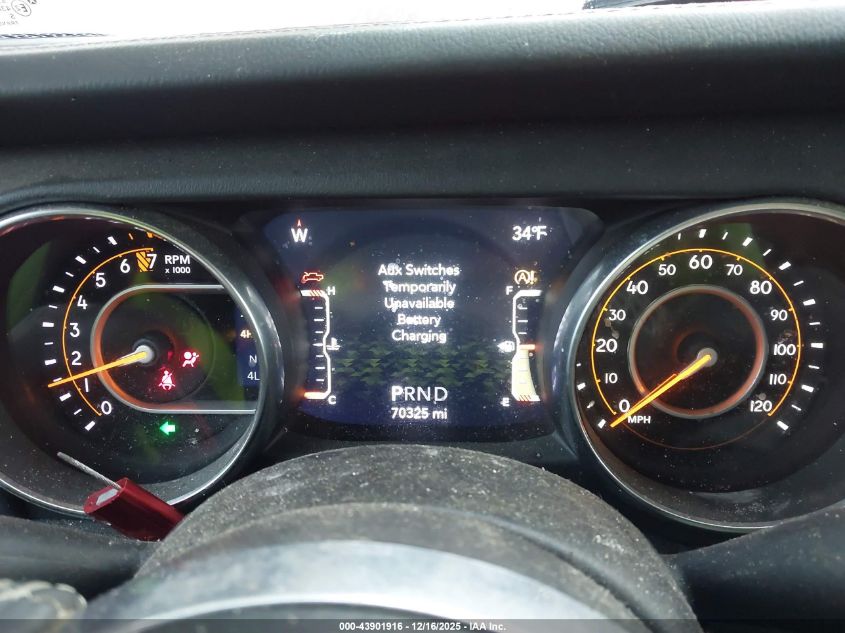 2020 Jeep Gladiator Overland 4X4 VIN: 1C6HJTFG1LL107171 Lot: 43901916