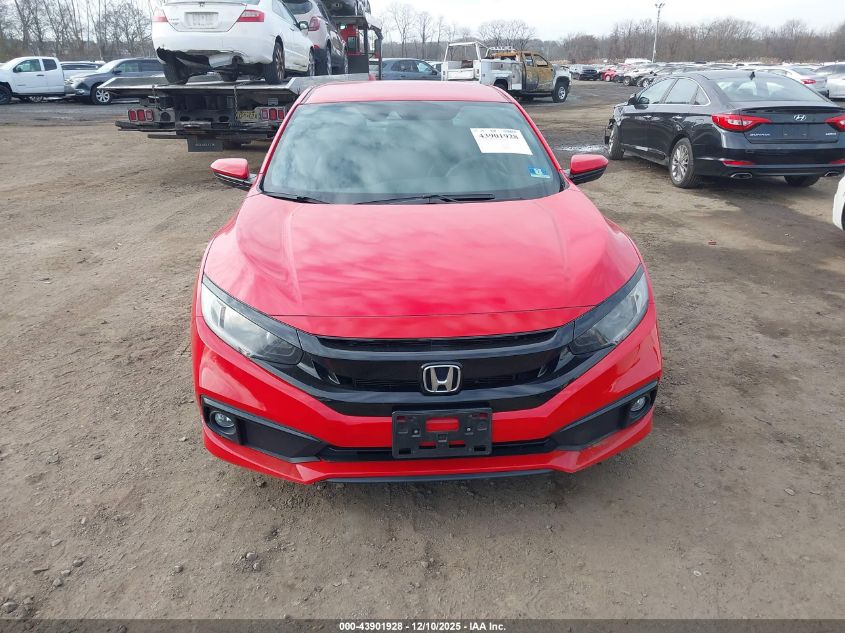 2020 Honda Civic Sport VIN: 2HGFC2F89LH565200 Lot: 43901928