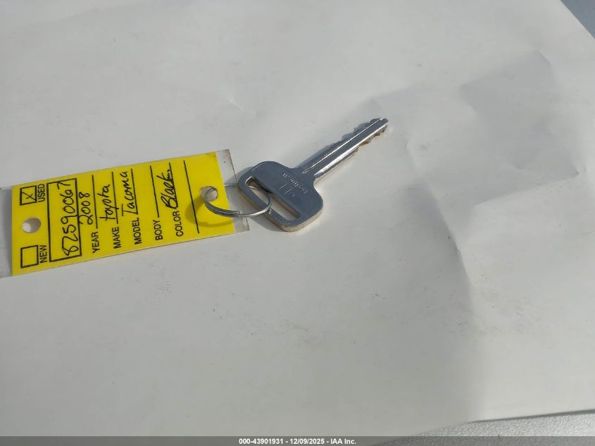 2008 Toyota Tacoma VIN: 5TETX22N88Z590067 Lot: 43901931