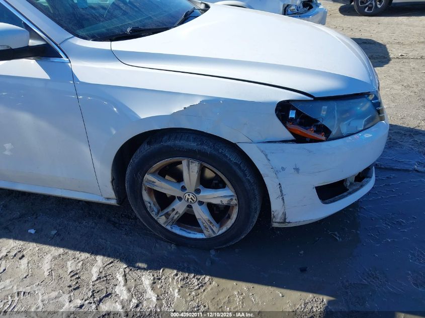 2013 Volkswagen Passat 2.5L Se VIN: 1VWBH7A34DC106651 Lot: 43902011