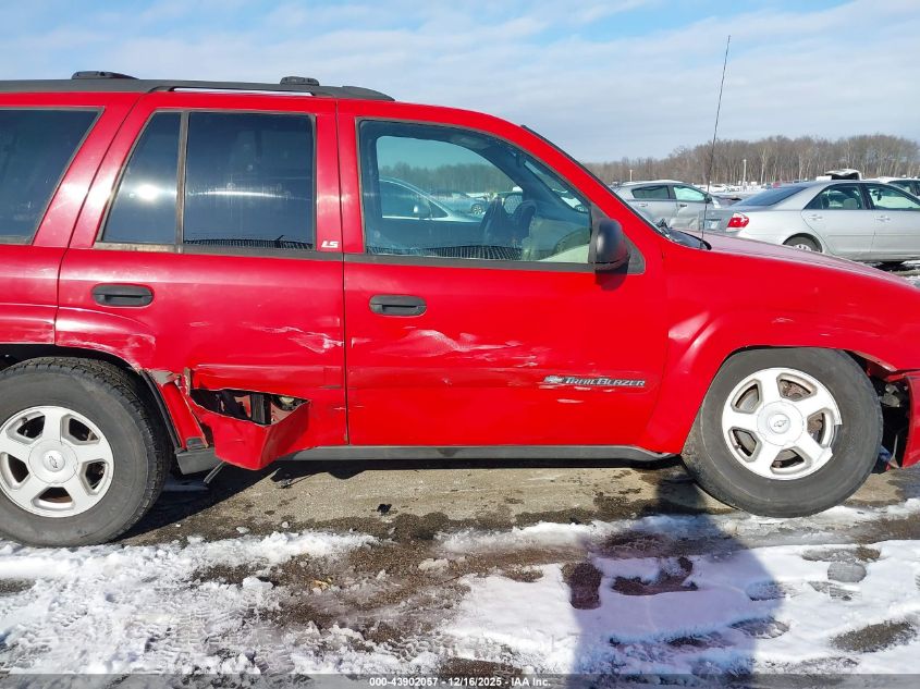 2002 Chevrolet Trailblazer Ls VIN: 1GNDT13S522226299 Lot: 43902057