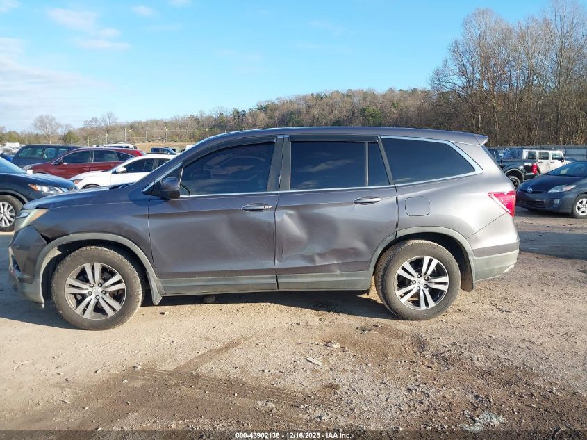 2016 Honda Pilot Ex-L VIN: 5FNYF5H79GB032117 Lot: 43902136