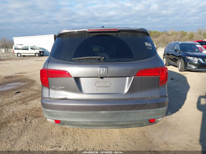 2016 Honda Pilot Ex-L VIN: 5FNYF5H79GB032117 Lot: 43902136