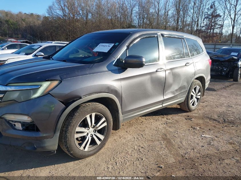 2016 Honda Pilot Ex-L VIN: 5FNYF5H79GB032117 Lot: 43902136